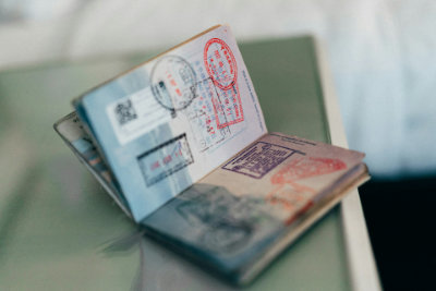 Travel documents prepared for visa assistance